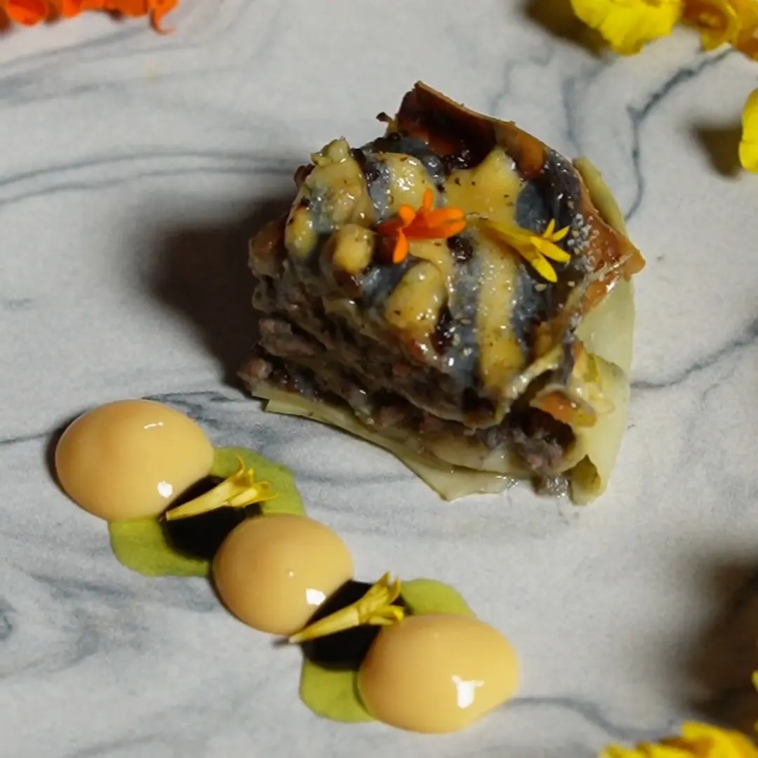creation thumb for Charcoal Carbonara Lasagna