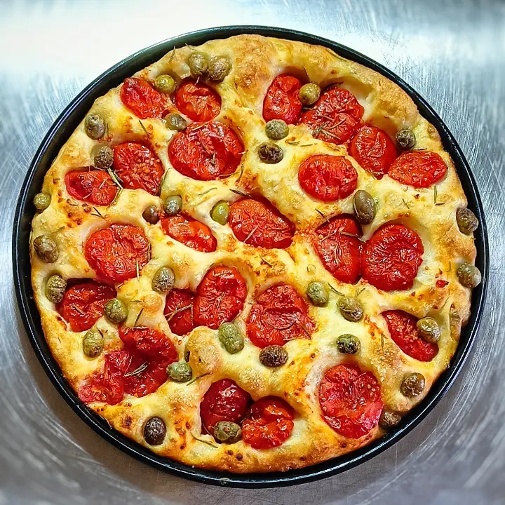 creation thumb for Olive and Tomato Focaccia