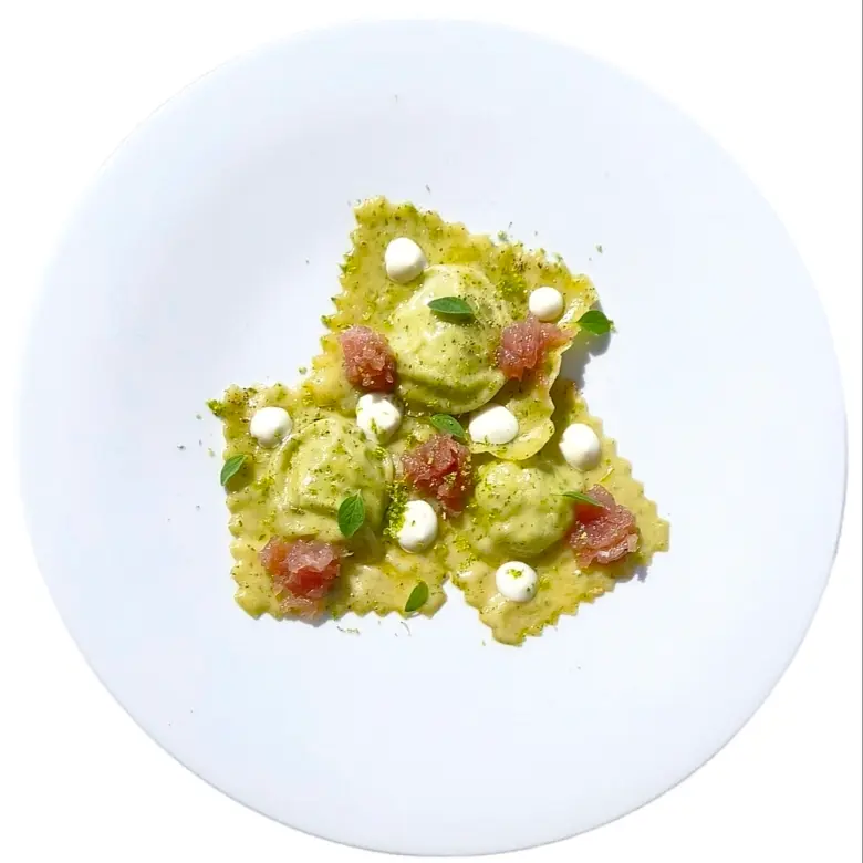 creation thumb for Ravioli with Fresh Oregano Dough