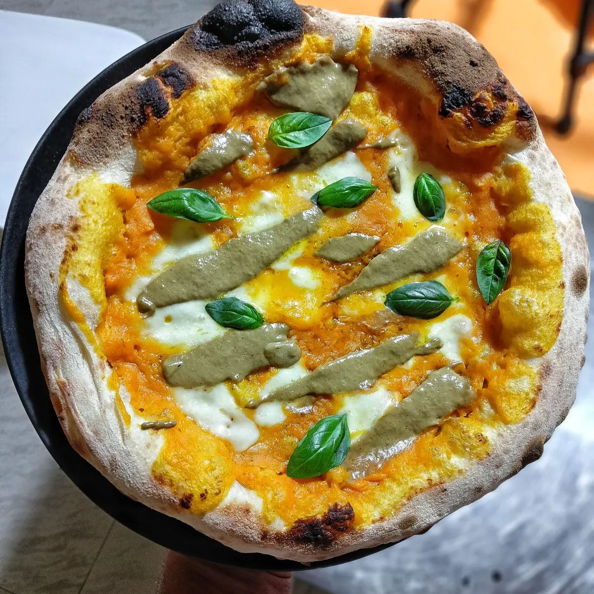 creation thumb for Pumpkin and Porcini Mushrooms Pizza