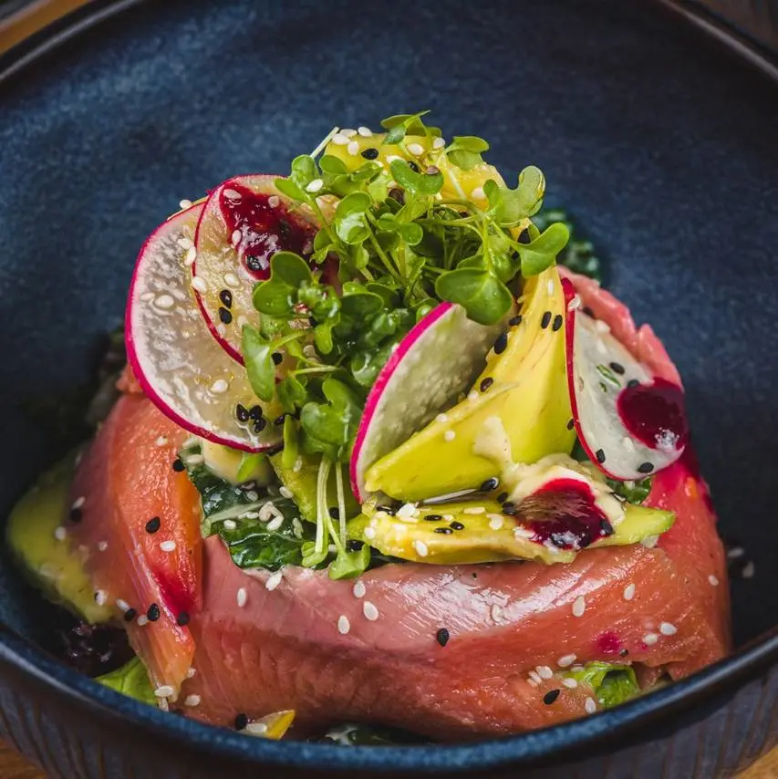 creation thumb for Smoked trout and kale salad