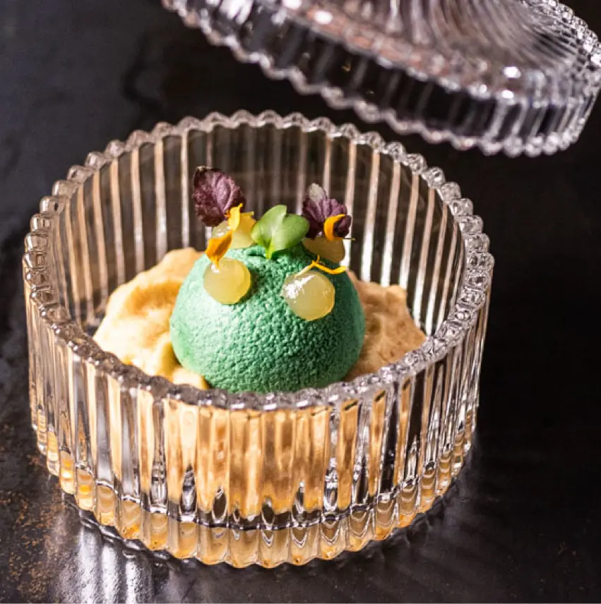 creation thumb for Whiskey Sour Kugel auf Karamell Espuma 