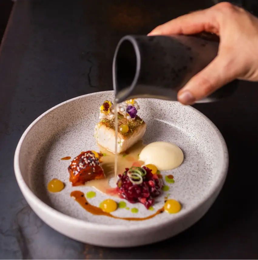 creation thumb for Wildfang Zander. Escabeche. Kimchi. Sudachi. Rote Beete 