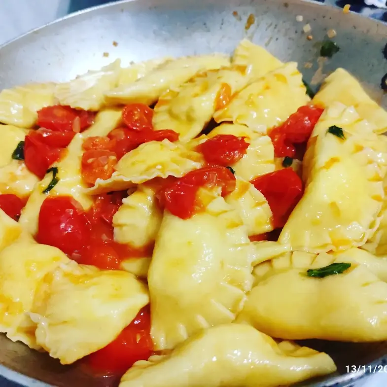 creation thumb for Mezze lune alla ricotta e pecorino romano.