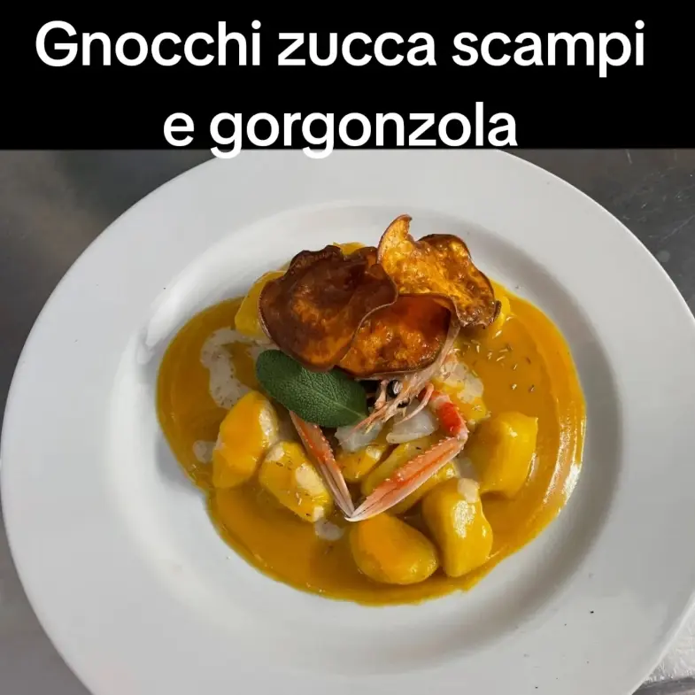 creation thumb for Gnocchi zucca scampi e gorgonzola
