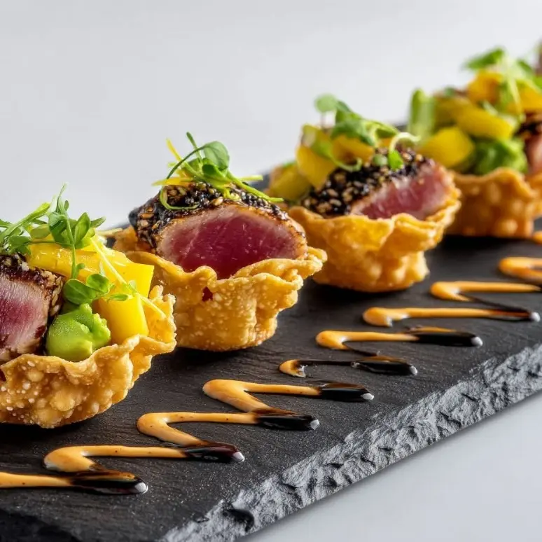 creation thumb for Wantanes Fritos Con Tataki