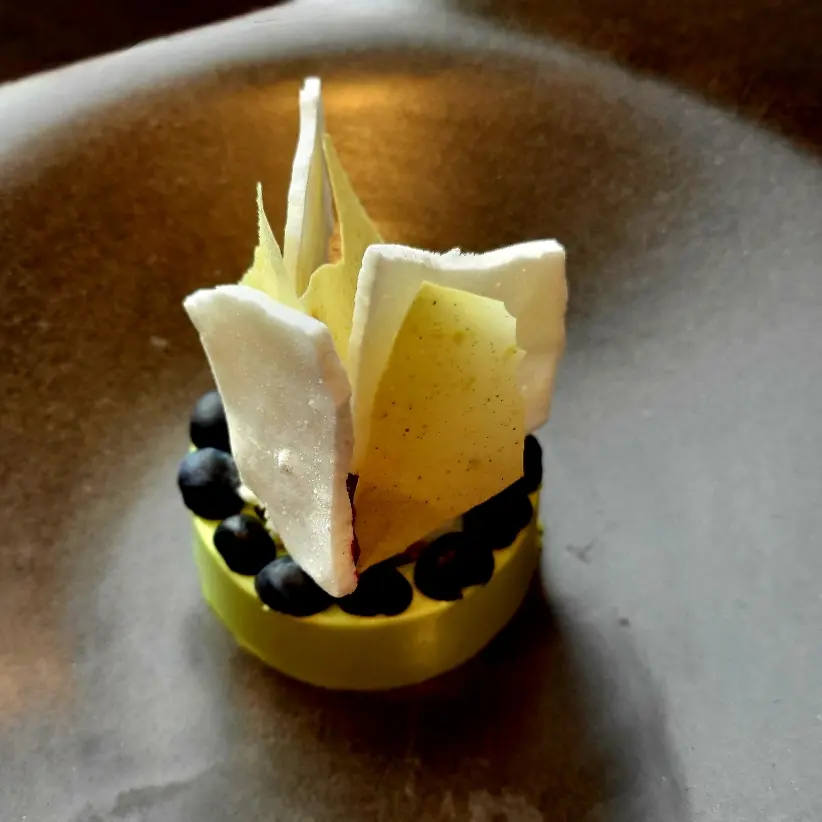 creation thumb for Blueberry, bergamot, milk lovage dessert