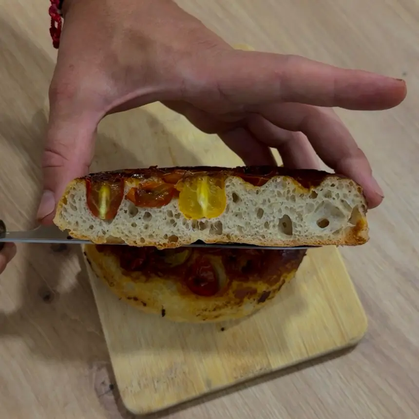 creation thumb for Buckwheat and tomatoes focaccia