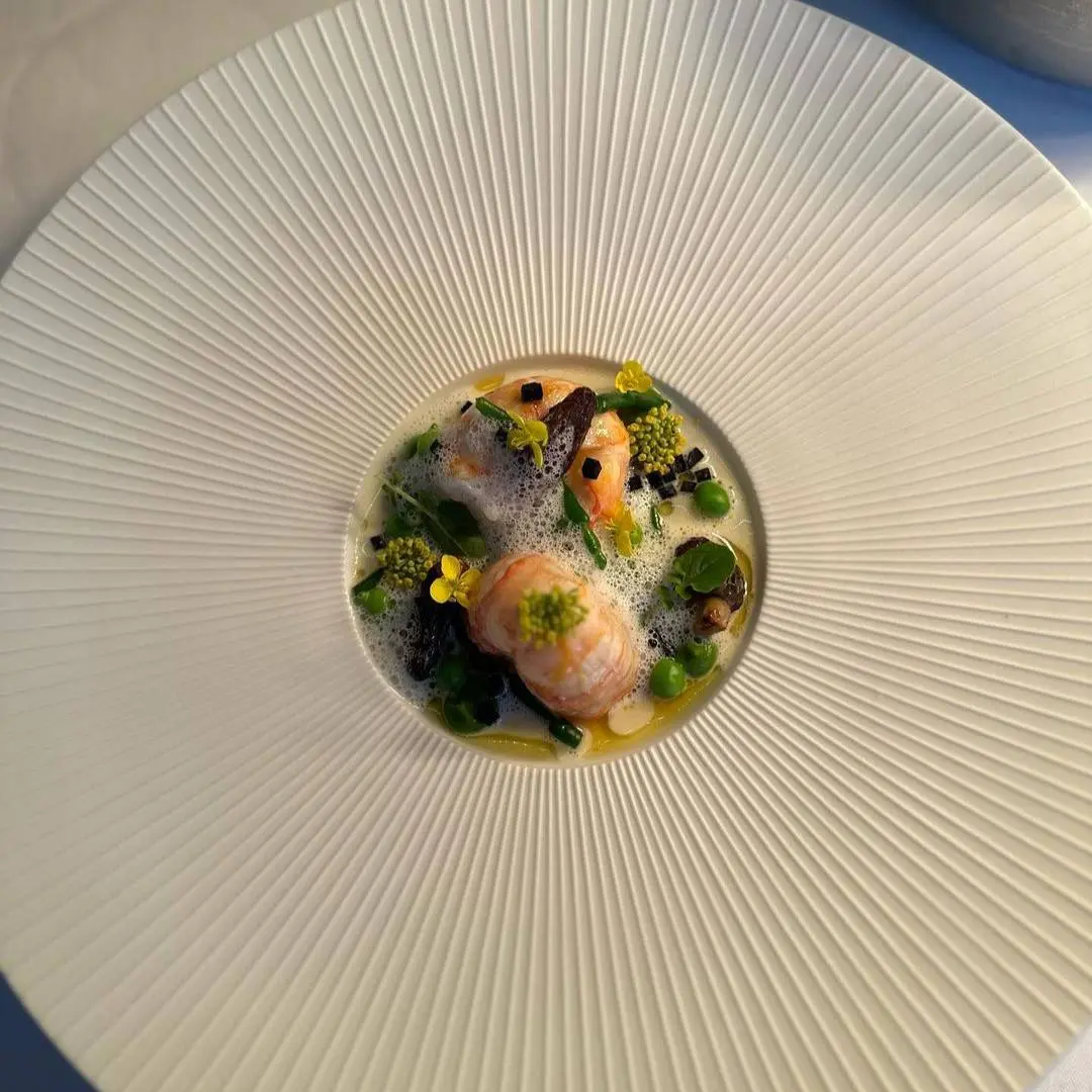 creation thumb for Langoustine|Aniseed |Garden Pea|Wracked ruffle |Samphire