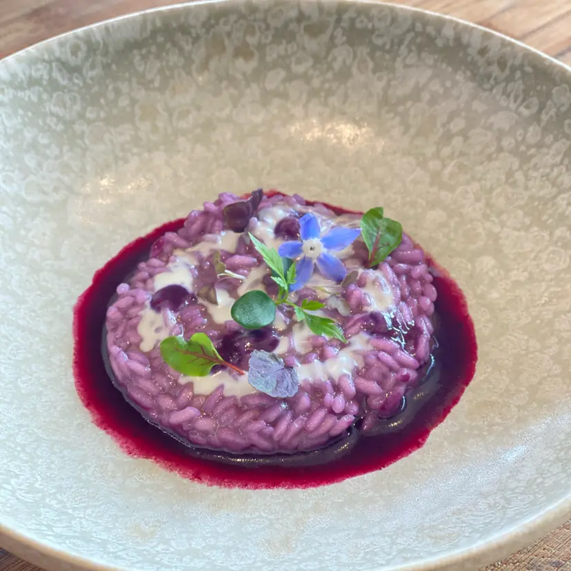 creation thumb for Risotto ai mirtilli e gorgonzola