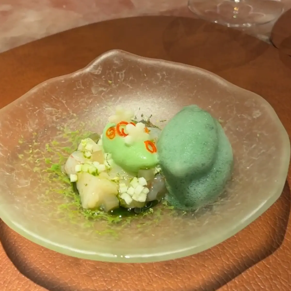 creation thumb for Ceviche di Capesante & Schiuma di Spirulina