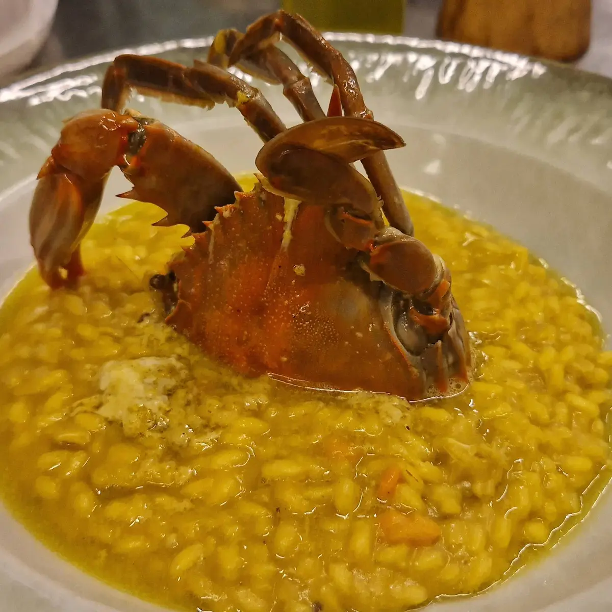 creation thumb for Carnaroli Rice with Saffron & Blue Crab