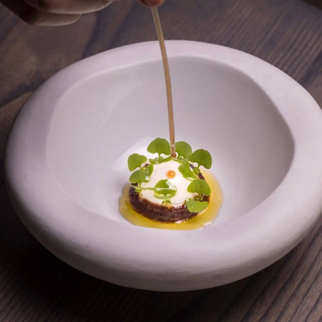 creation thumb for Kefir Cream, Anchovy, Tomato and Basil Sprouts