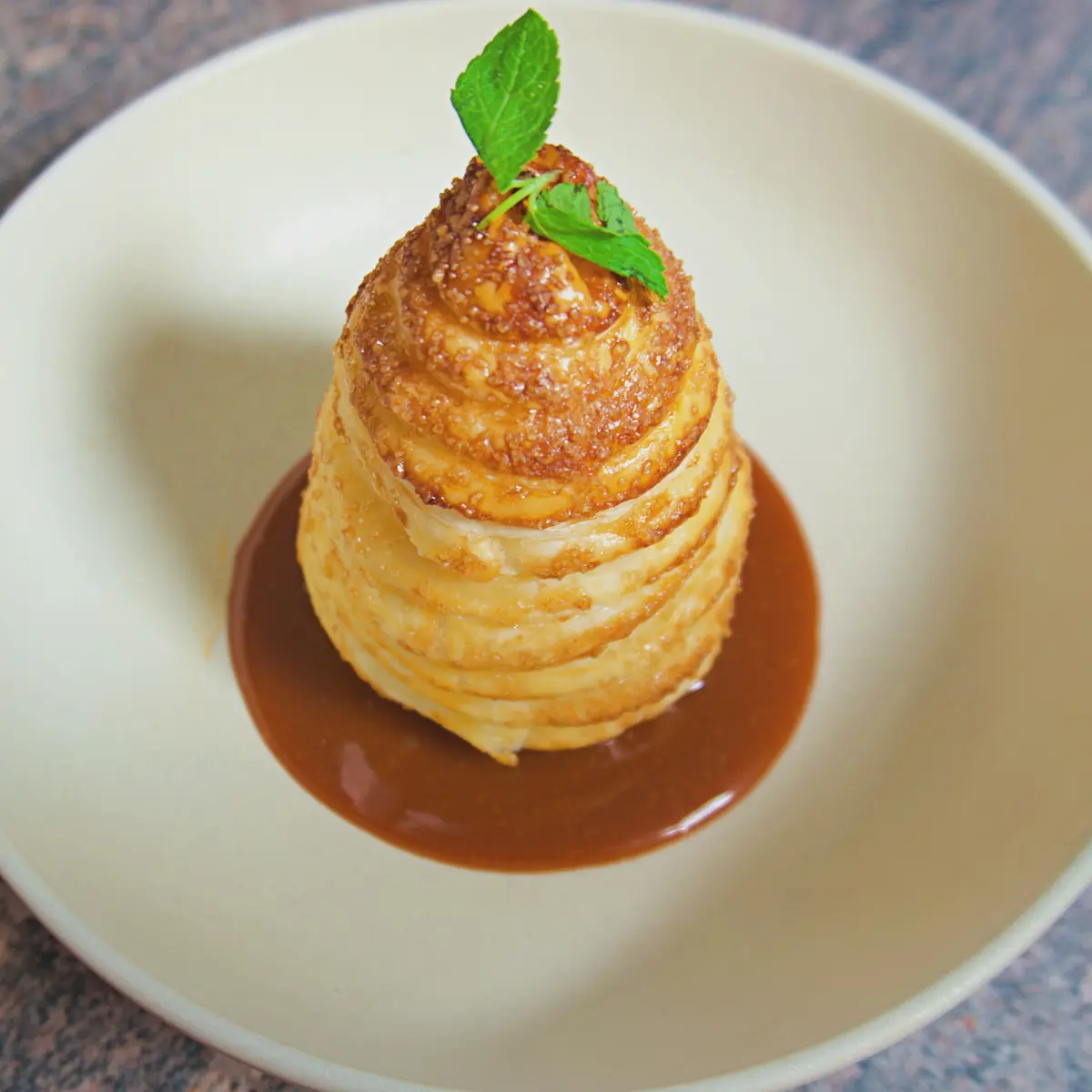 creation thumb for Pear, Puff Pastry & Salted Caramel 🍐