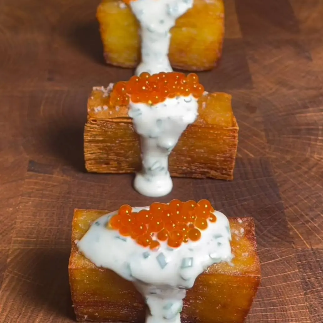 creation thumb for Kartoffelterrine und Aigrelettecreme