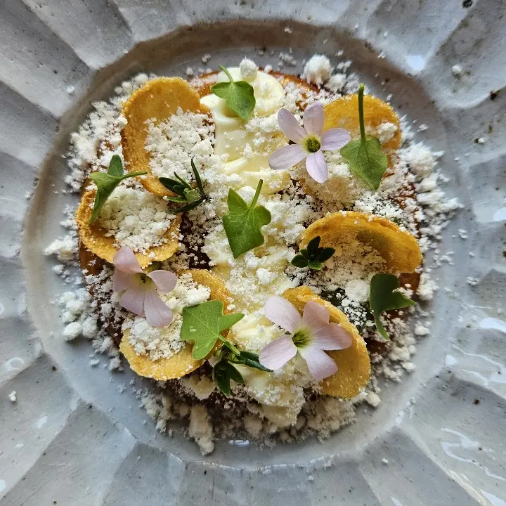 creation thumb for Pear miso thyme and brown butter dessert
