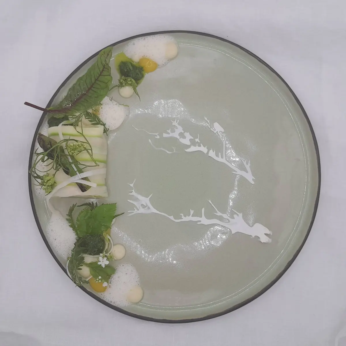 creation thumb for Spargel Wildkräuter Kalamansi handgerollter Cous cous 