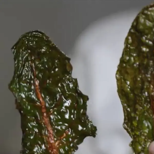 creation thumb for Sweet Swiss Chard crisps (GARNISH IDEAS)