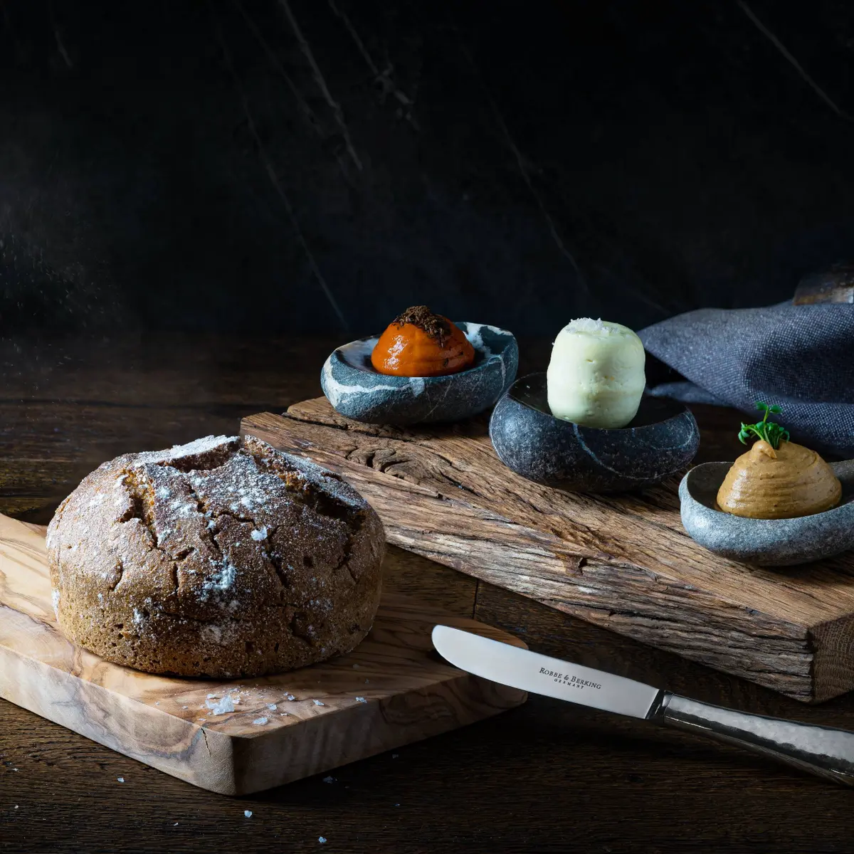 creation thumb for Sourdough bread with butter & dips