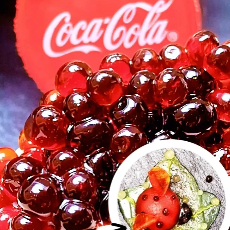 creation thumb for Spherical Balsamic Vinegar&Coca Cola Caviar Pearls