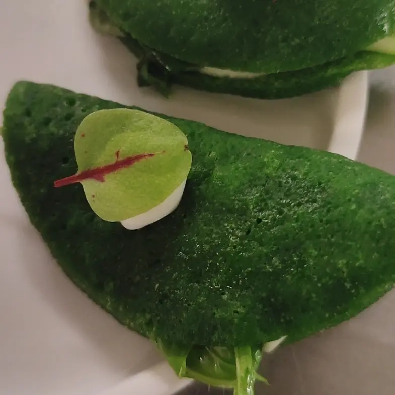 creation thumb for Glutenfreie Kräuter-Piadina mit Ziegenkäse