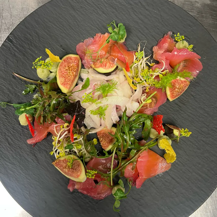 creation thumb for salmon trout / fennel / fig