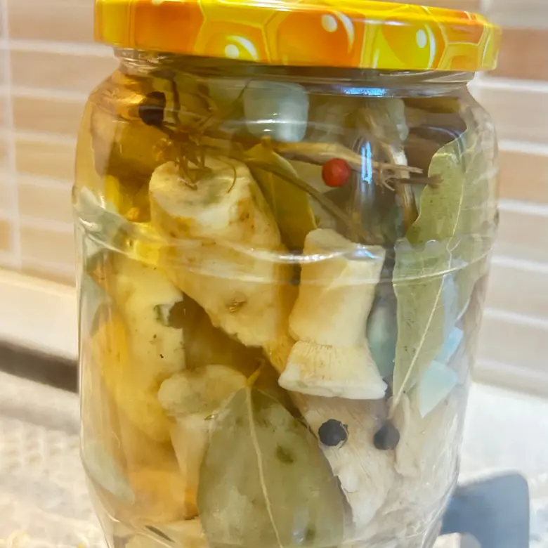 creation thumb for Pickled milk-cap mushrooms