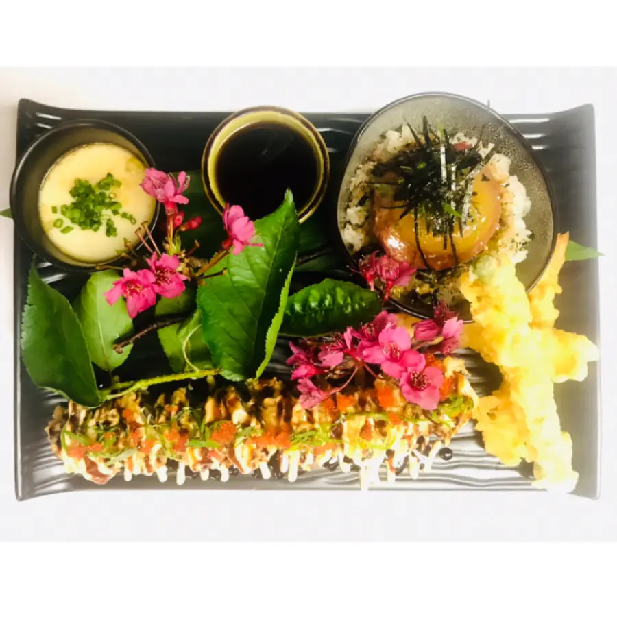 creation thumb for My fairwell special - #Chawanmushi #SpicyAhiTempuraroll #ShrimpTempura #AhiLocomoco #Japanesecuisine #Japanesefood #Japaneseflavor #Sushiroll #kaisekistyle #Sakura #FairmontOrchid ➡️ #Fourseasons #FairwellSpecial #Foodie #Food #Kitchenlife 