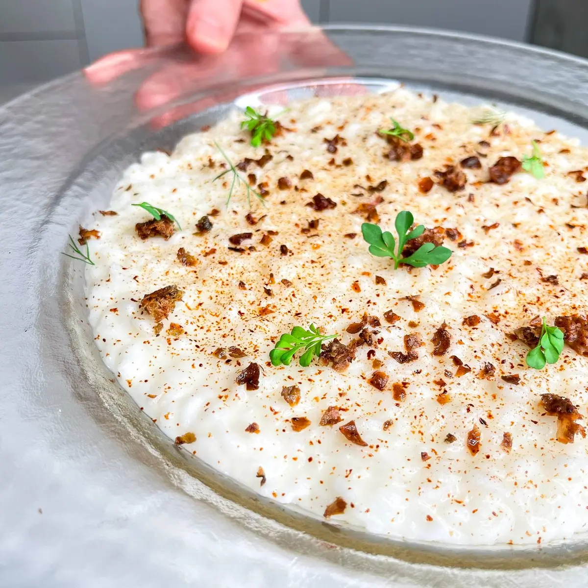 creation thumb for Risotto with lemon, capers & licorice