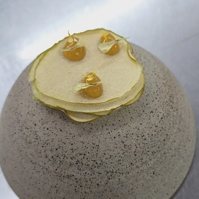 creation thumb for Green apple chips & apple and lemon verbena gel
