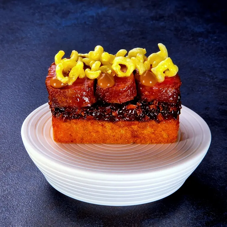 creation thumb for A5 Wagyu  Apple & Black Garlic Cream Wild Mushrooms