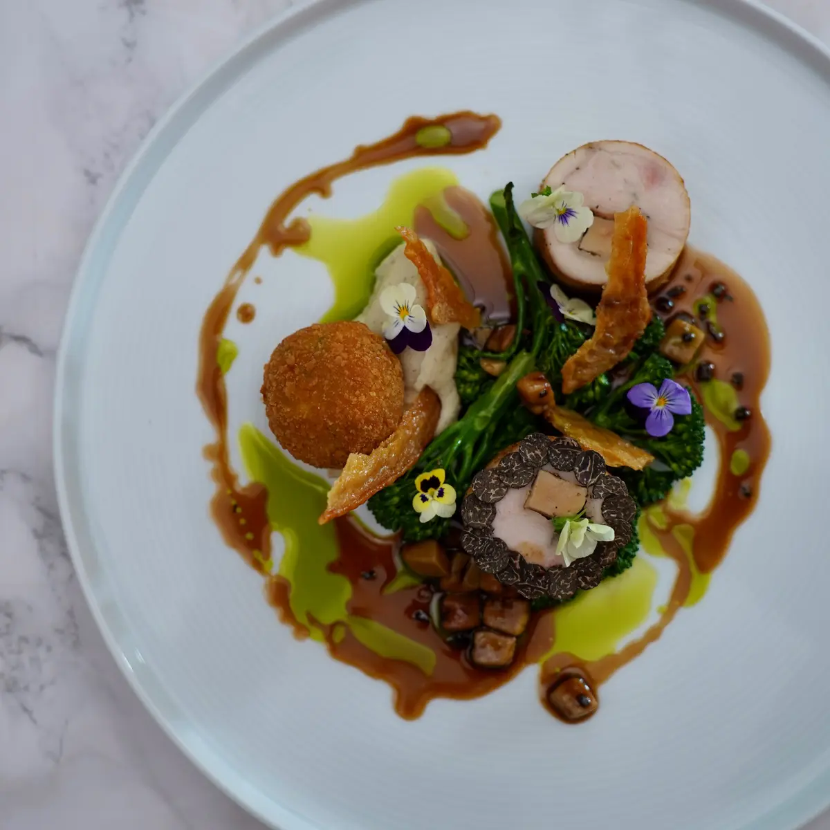 creation thumb for Chicken, Foie Gras, Truffle & Celeriac