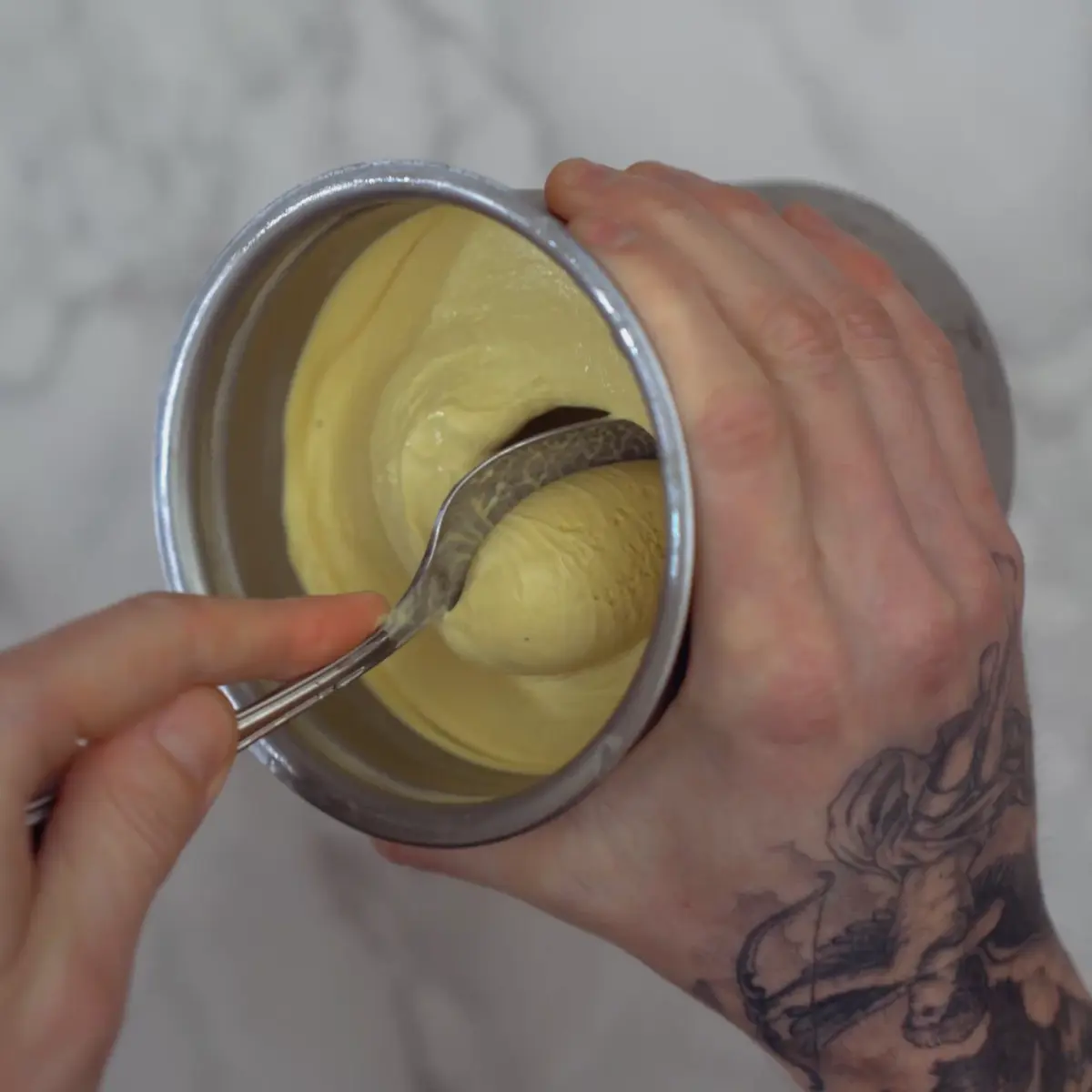 creation thumb for Caramelized White Chocolate & Banana Ice Cream