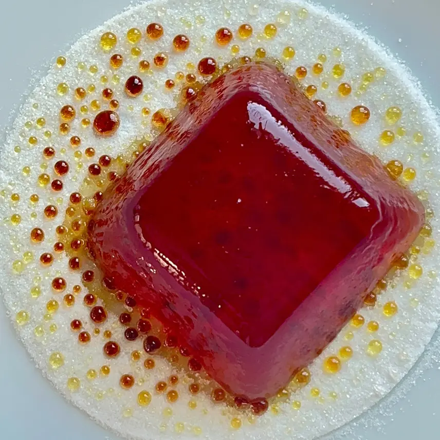 creation thumb for Summer Rose and Jamaica Jelly on a Caramelized Sugar Canvas
