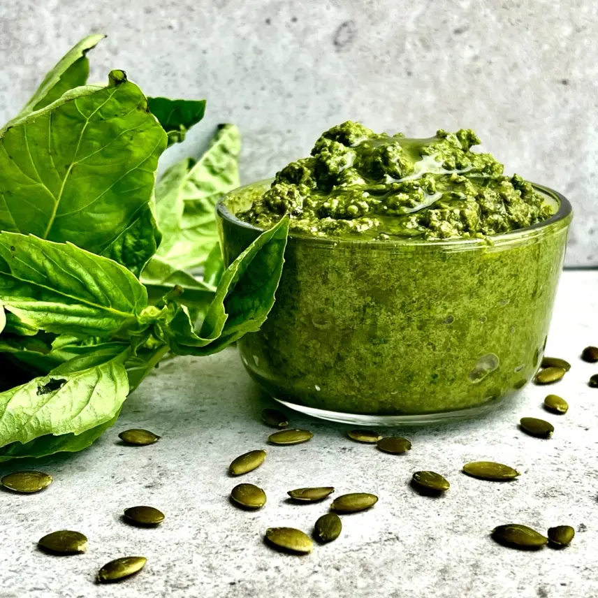 creation thumb for Pumpkin Seed and Basil Pesto: A Contemporary Twist