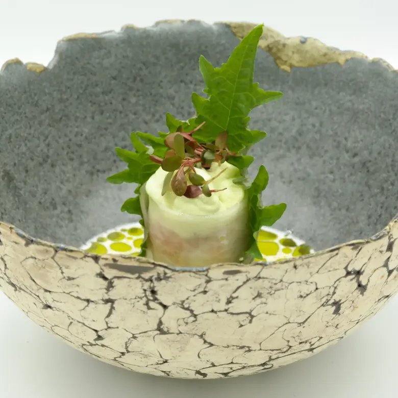 creation thumb for Tuna,ponzu, wasabi,Shiso , Adji cress