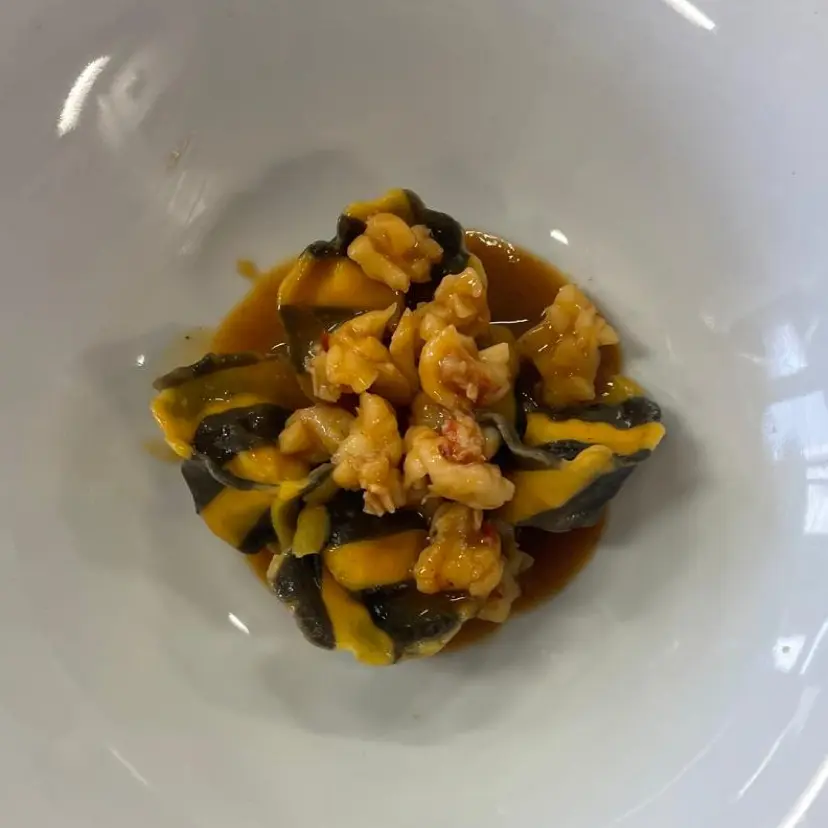 creation thumb for Ravioli bicolore con Gamberi e Salmone