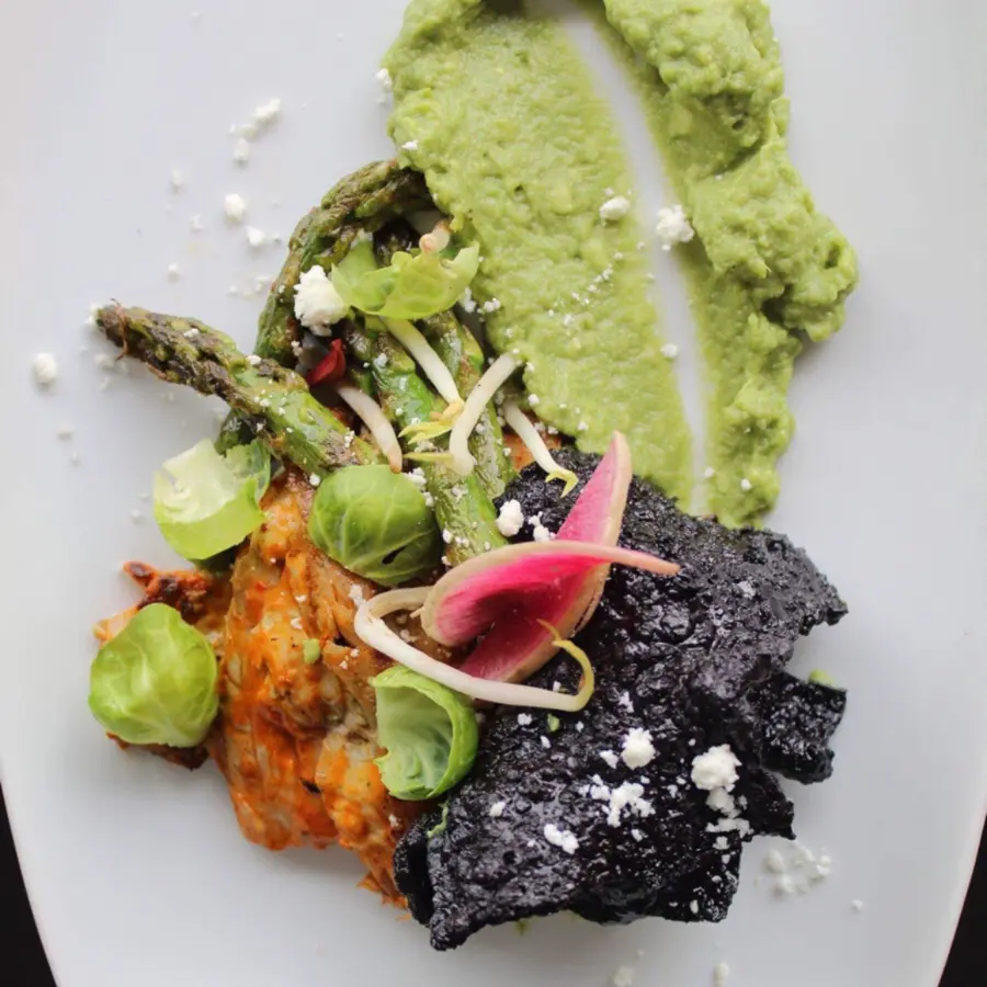 creation thumb for Mahi mahi fish whit Mexican zarandeado sauce. 