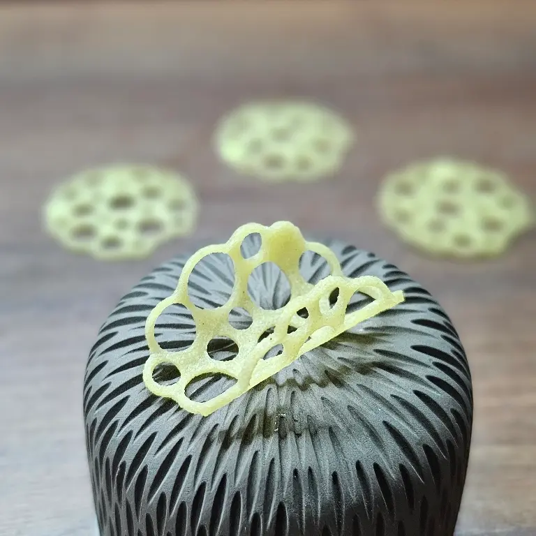 creation thumb for Tuiles di Emmentaler e farina di mais / Tuile di formaggio