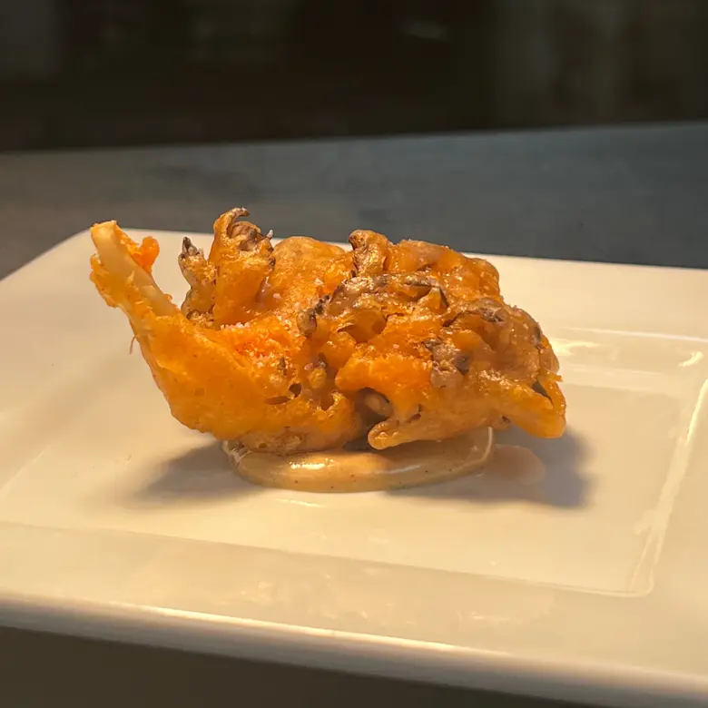 creation thumb for Knusprige Maitake und schwarze Knoblauch-Aioli