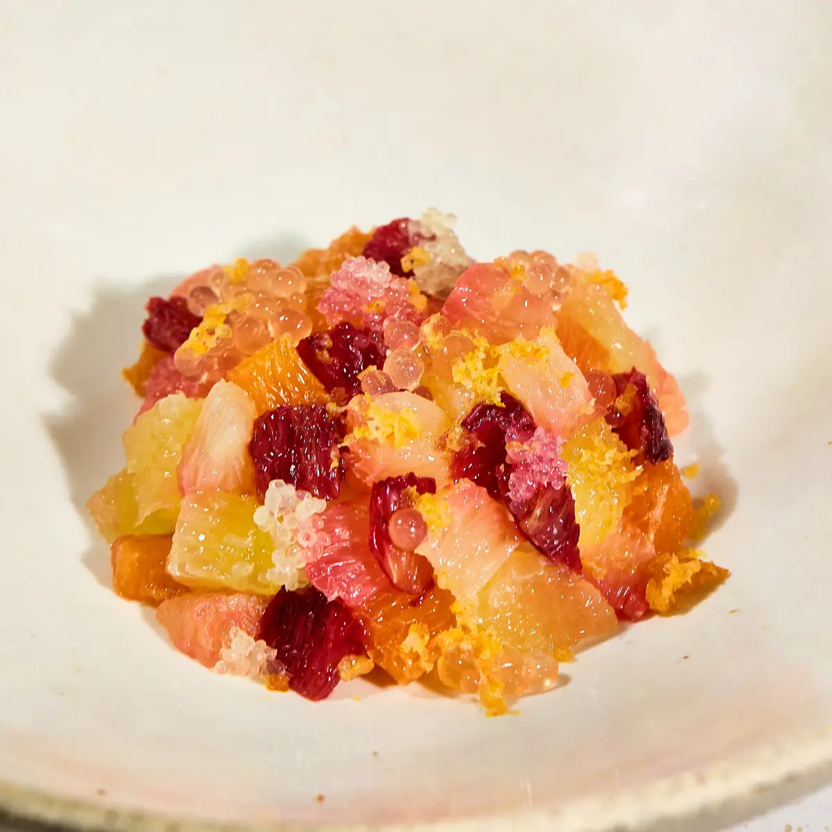 creation thumb for Panna Cotta allo Yogurt e Miele con Perle di Agrumi & Granita di Buccia