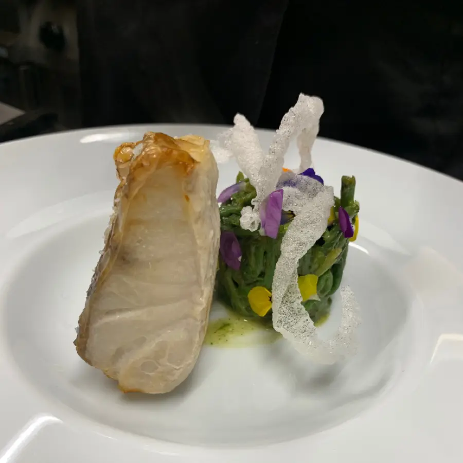 creation thumb for Filetto di dentice e asparagi selvatici 