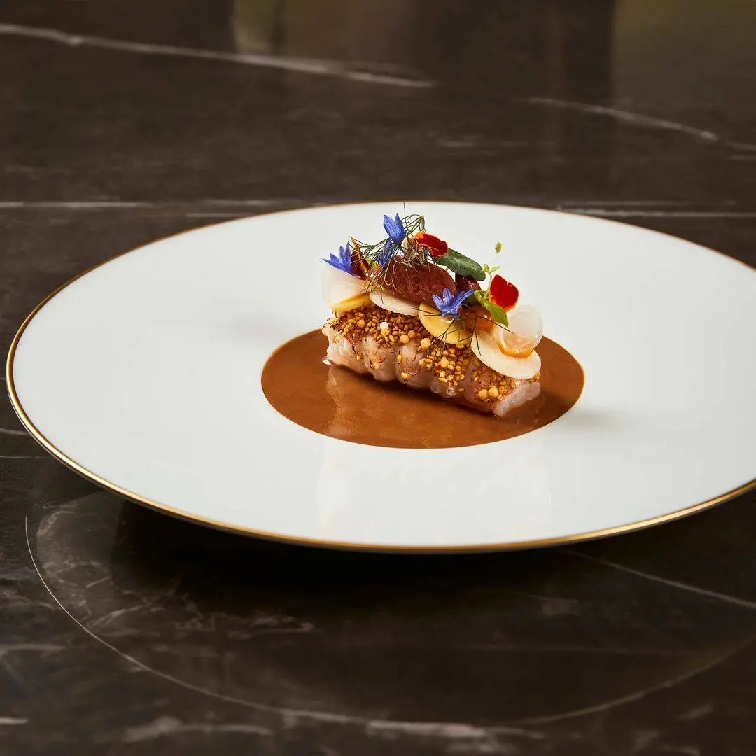 creation thumb for South African Spiny Lobster | Mango | Kohlrabi | Tandoori 