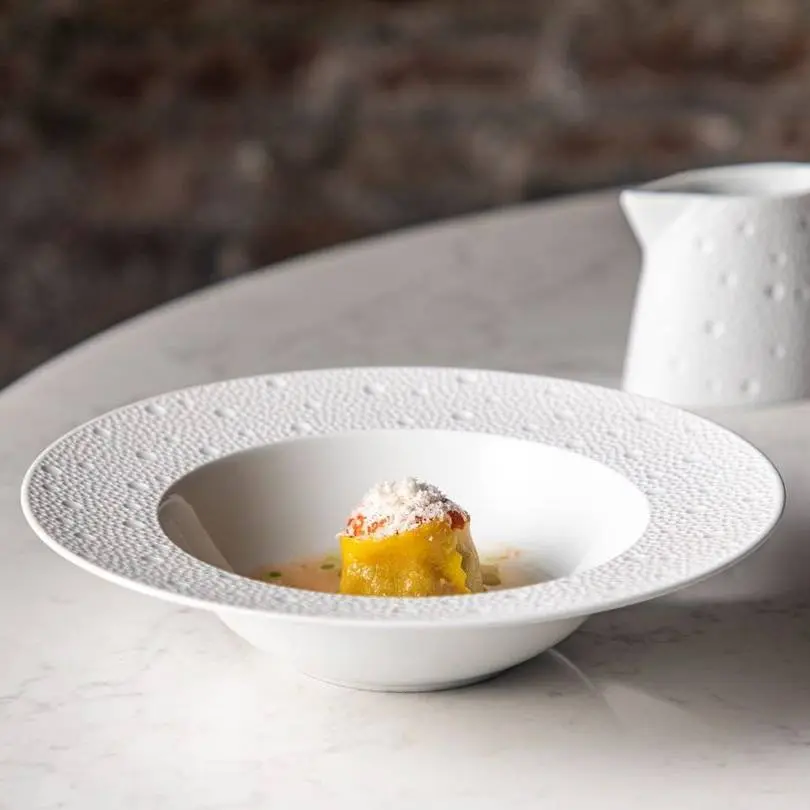 creation thumb for Tagliatella stuffed with Bolognese Ragout, Parmigiano Broth