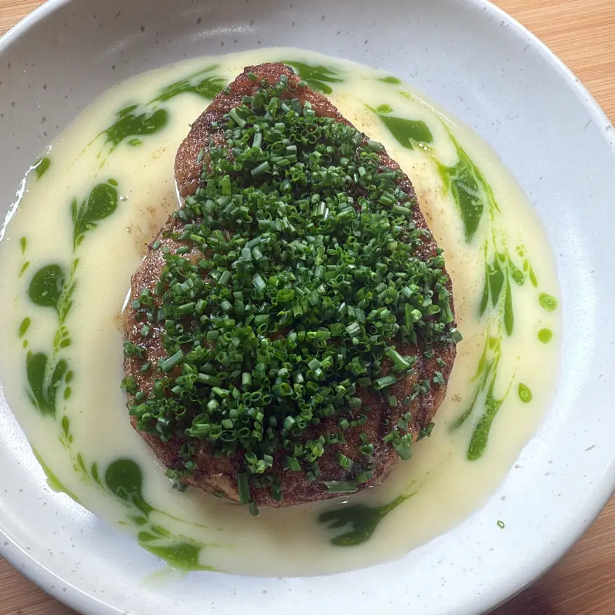 creation thumb for Pan Seared Swordfish with Lemon Buerre Monté