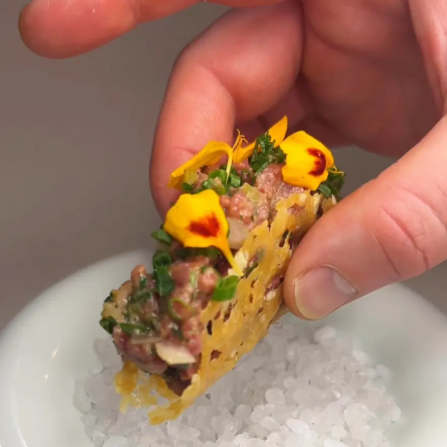 creation thumb for Wagyu Rindertatar Taco