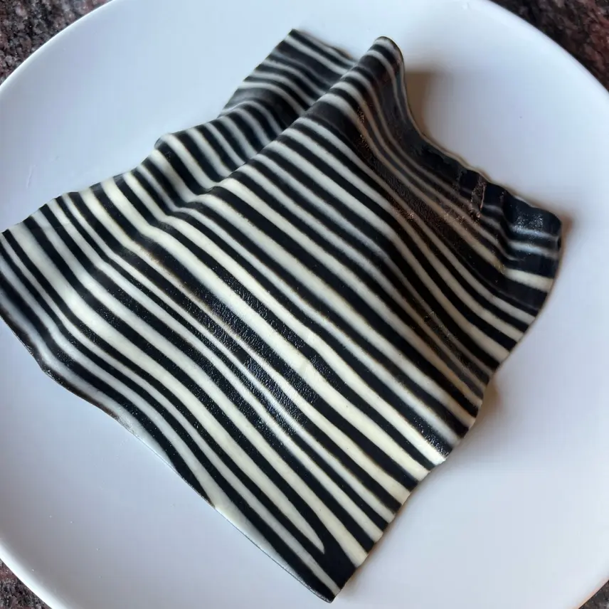 creation thumb for Black & White Striped Pasta 🦓🍝