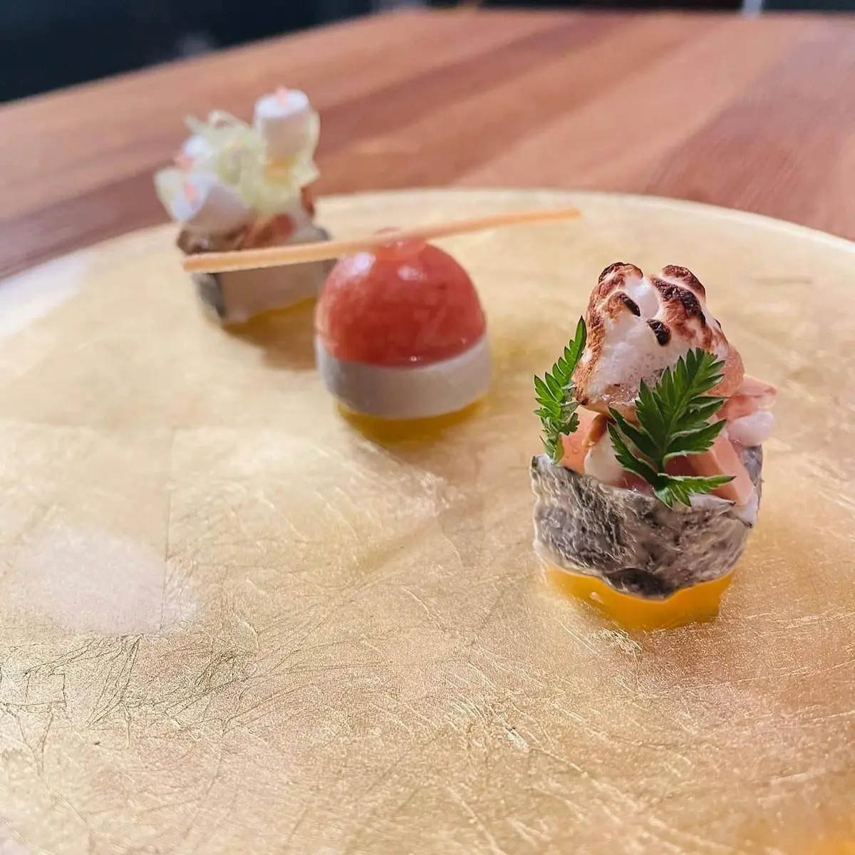 creation thumb for Rhubarb | goat cheese | almond