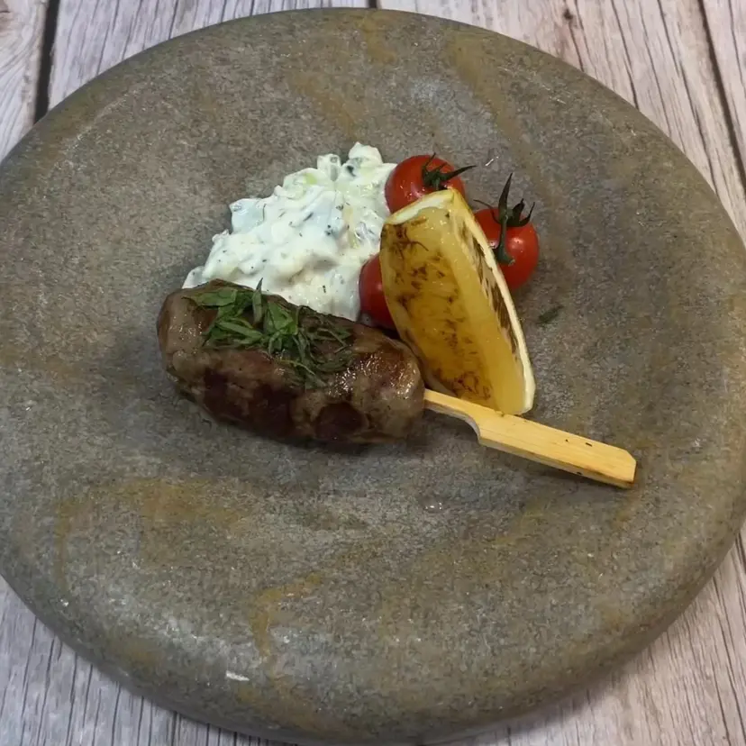 Lamb Kafta with Tzatziki