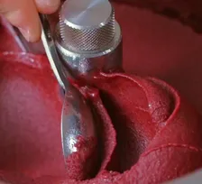 A blueberry and Port wine sorbet